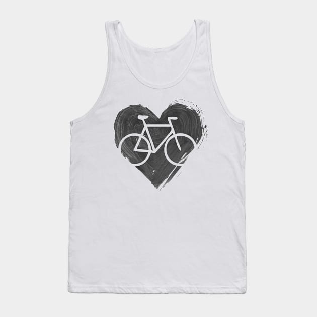 Cyclist's heart Tank Top by NerdsbyLeo